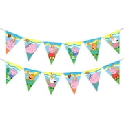 Peppa Pig Pennant Banner - Peppa Pig Party Supplies 1 Pack