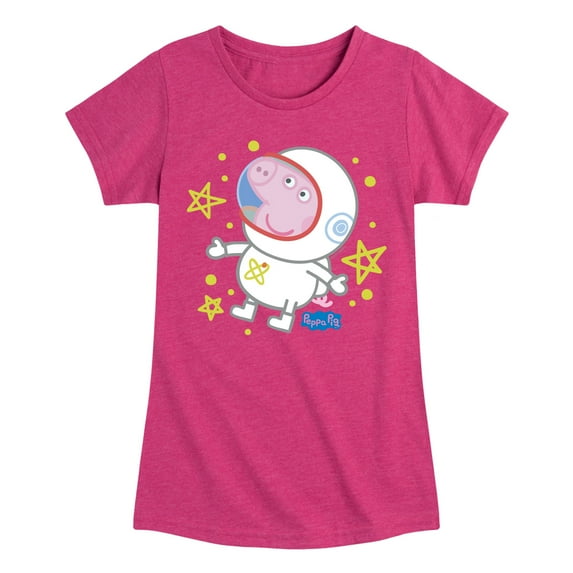 Peppa Pig - Peppa Space Astronaunt - Girls Toddler And Youth Fitted Short Sleeve Tee