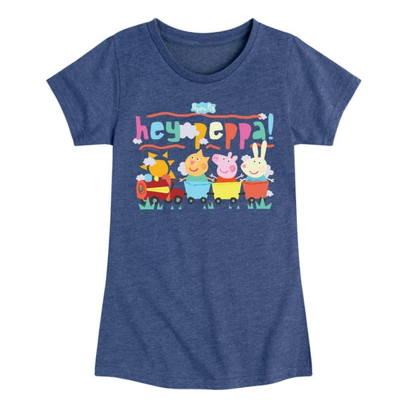 Peppa Pig - Peppa Train Friends - Girls Toddler And Youth Fitted Short Sleeve Tee
