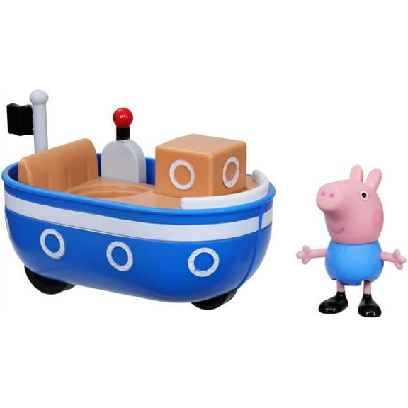 Peppa Pig Peppa's Adventures Little Boat Toy Includes 3-inch George Pig Figure, Inspired by The TV Show, for Preschoolers Ages 3 and Up
