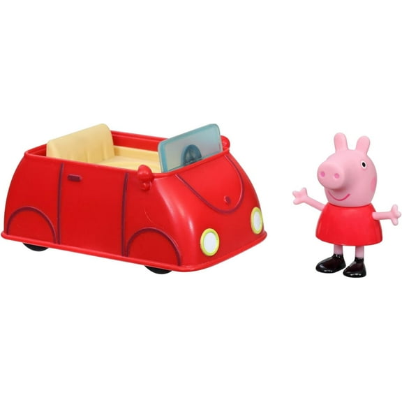 Peppa Pig Peppa's Adventures Little Red Car Toy Includes 3-inch Figure, Inspired by The TV Show, for Preschoolers Ages 3 and Up