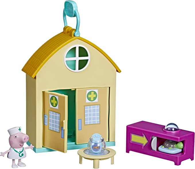 Peppa Pig Peppas Adventures Peppa Visits The Vet Fun Playset Preschool Toy, Includes 1 Figure and 3 Accessories, Ages 3 and Up