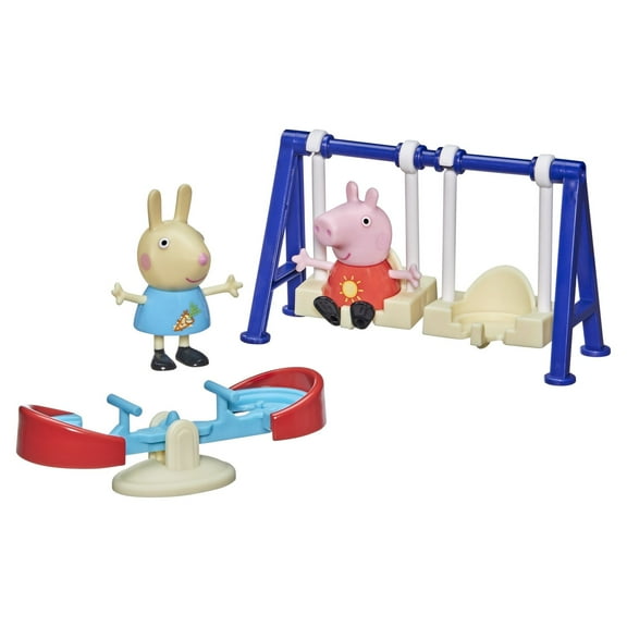 Peppa Pig Peppa's Adventures Peppa's Outside Fun Playset, with 2 Figures and 3 Accessories, Ages 3 and Up