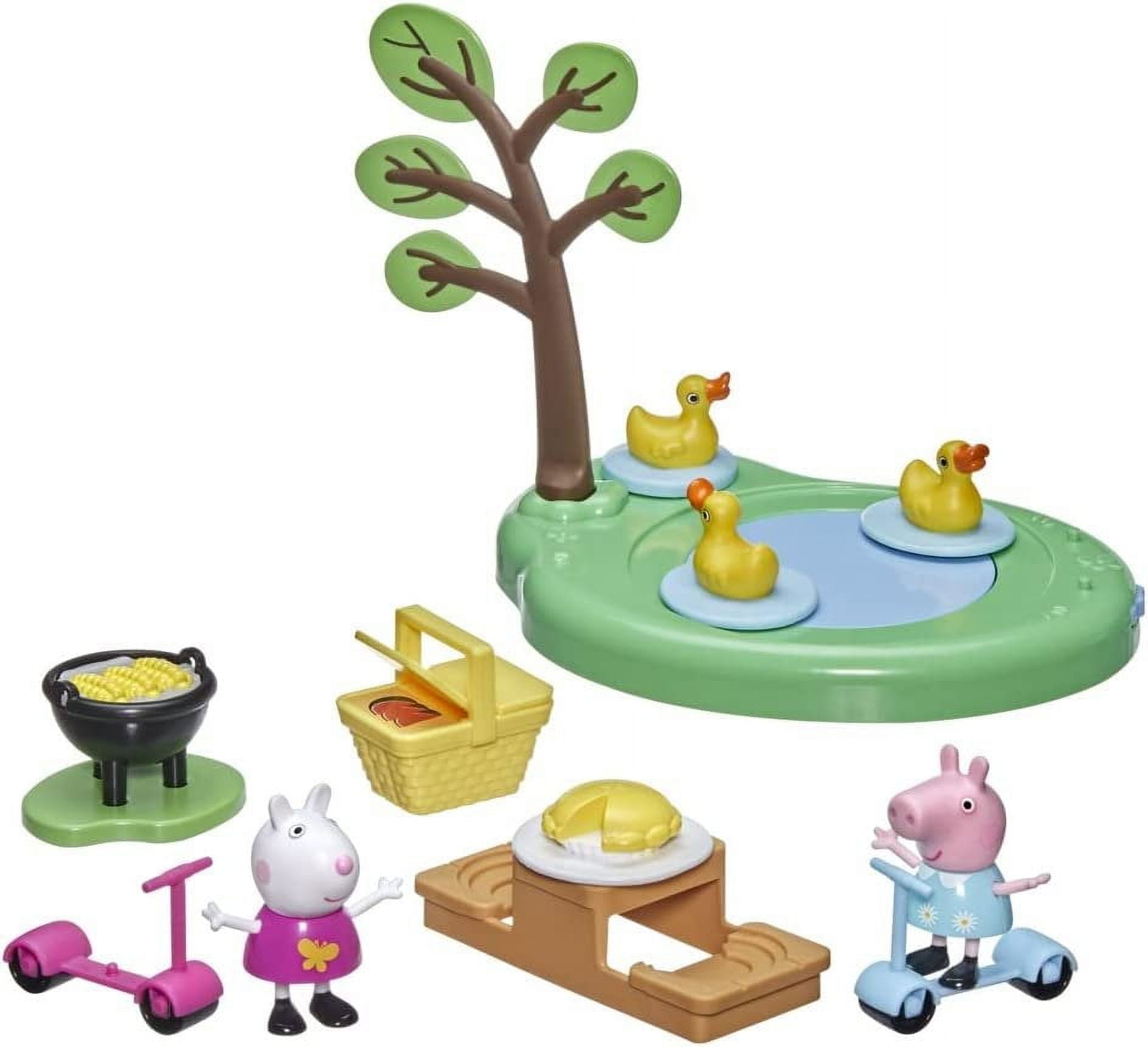 Peppa Pig: Peppa’s Adventures Peppa's Picnic Doll Playset, 10 Pieces