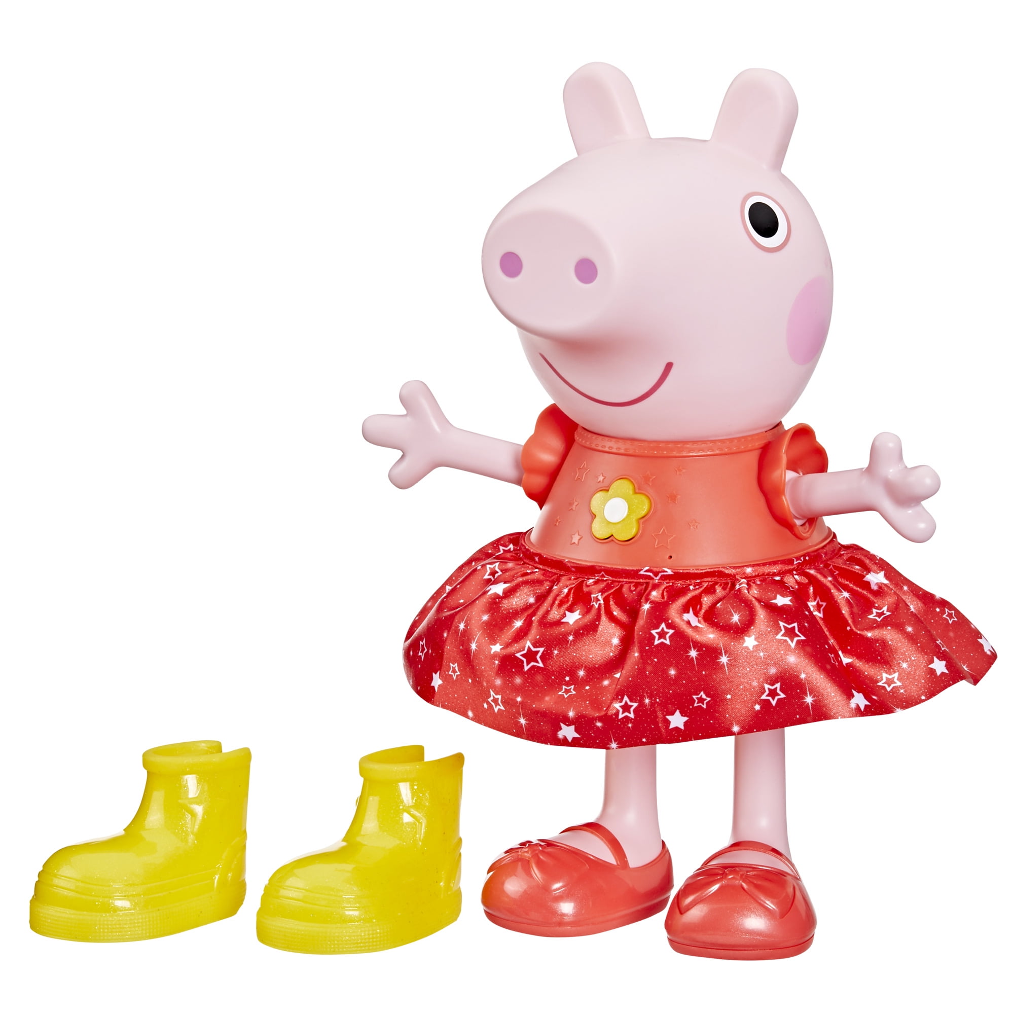 Peppa Pig Peppas Muddy Puddles Party Singing and Dancing Doll, Interactive Toys, Christmas Gifts for Kids, Ages 3+