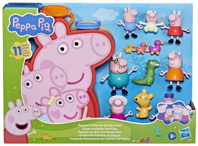 Peppa Pig Peppa's Ultimate Family Case Figure 7-Pack - Walmart.com
