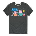 thumbnail image 1 of Peppa Pig - Pig Famly Lineup - Kids Youth Short Sleeve Graphic T-Shirt, 1 of 4