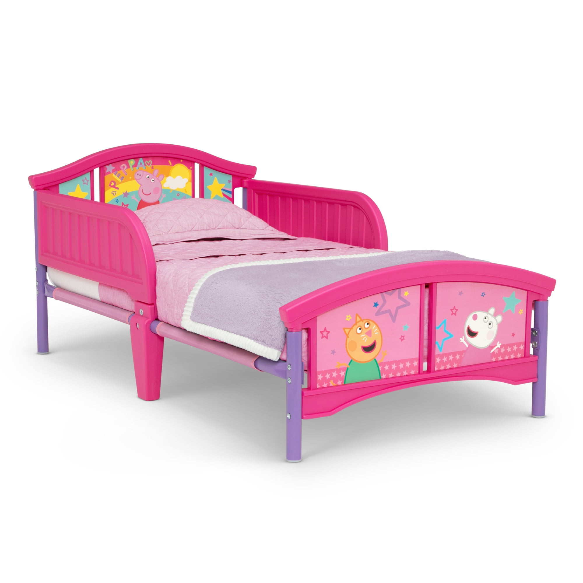 Peppa Pig Plastic Toddler Bed by Delta Children, Pink