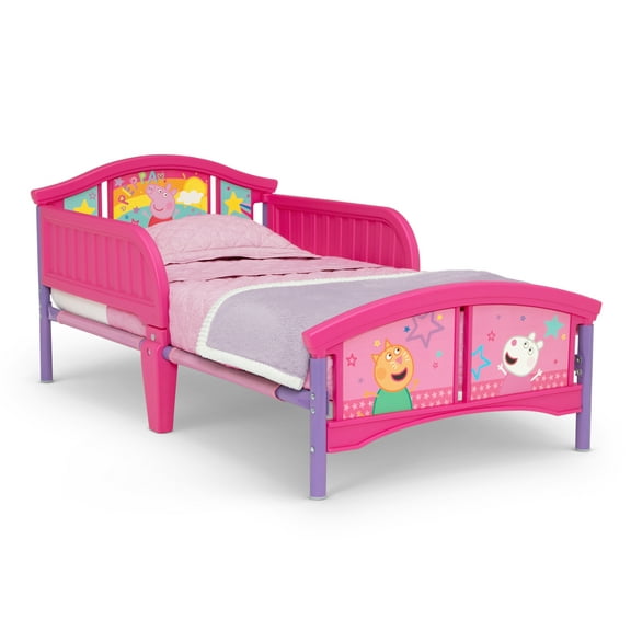 Peppa Pig Plastic Toddler Bed by Delta Children, Pink