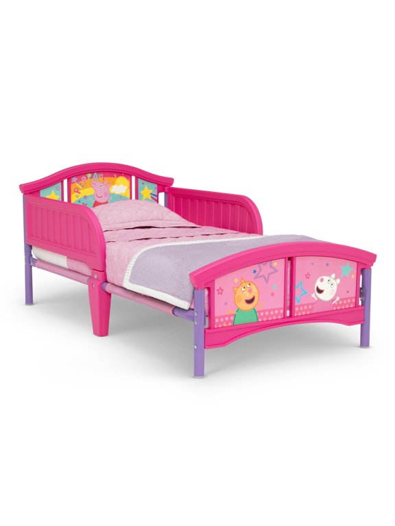 Peppa Pig Plastic Toddler Bed by Delta Children, Pink