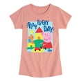 thumbnail image 1 of Peppa Pig - Play Every Day - Girls Toddler And Youth Fitted Short Sleeve Tee, 1 of 5