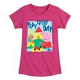 thumbnail image 1 of Peppa Pig - Play Every Day - Girls Toddler And Youth Fitted Short Sleeve Tee, 1 of 5