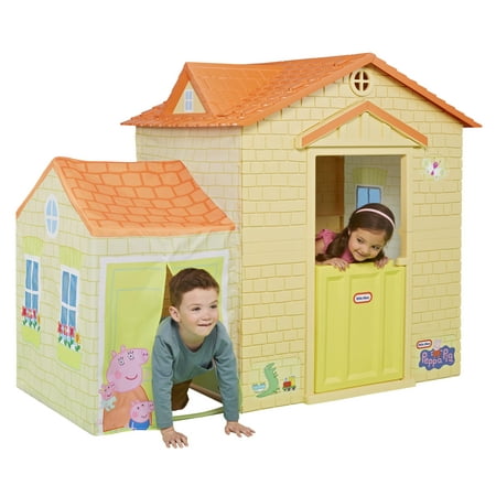 Little Tikes Peppa Pig Playhouse Indoor & Outdoor with Working Doors and Tunnel for Boys and Girls Ages 3+