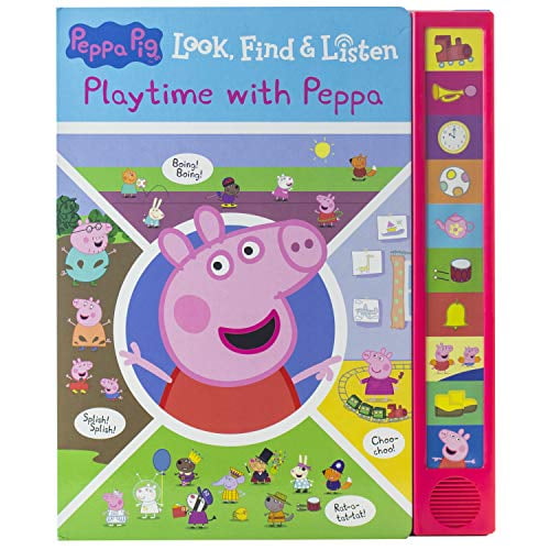 Pre-Owned Peppa Pig - Playtime with Peppa Look, Find, and Listen - PI Kids Paperback