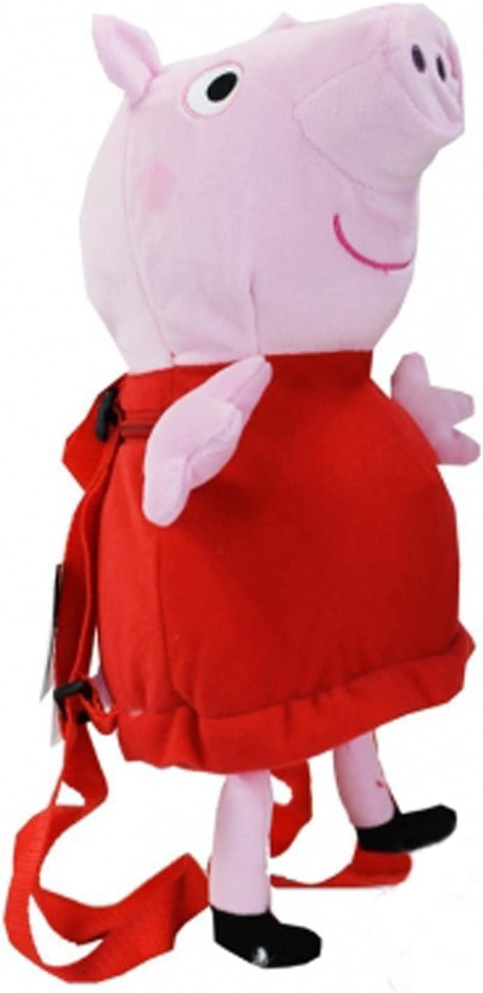 Peppa Pig Plush Backpack Pink Red - Walmart.com