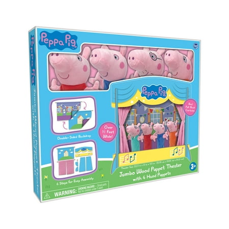 Peppa Pig- Puppet Theatre with 4 Puppets