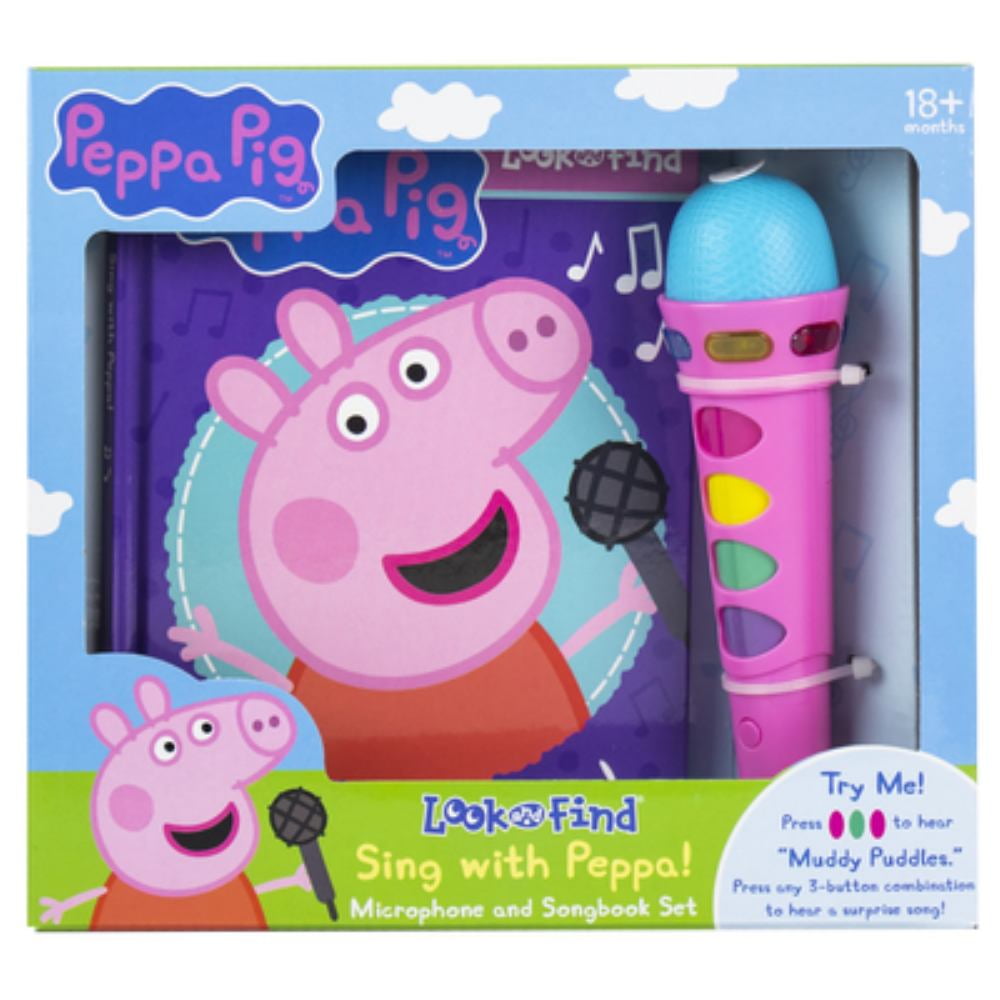 KATHY BRODERICK; EDITORS OF PHOENIX INTERNATIONAL PUBLICATIONS; EDITORS OF PHOENIX INTERNATIONAL PUBLICATIONS Peppa Pig: Sing with Peppa! Look and Find Microphone and Songbook Set (Hardcover)