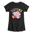 thumbnail image 1 of Peppa Pig - Sisters Peppa And Baby - Toddler and Youth Girls Fitted Short Sleeve Graphic T-Shirt, 1 of 4