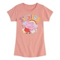 thumbnail image 1 of Peppa Pig - Sisters Peppa And Baby - Toddler and Youth Girls Fitted Short Sleeve Graphic T-Shirt, 1 of 4