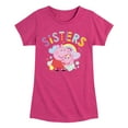 thumbnail image 1 of Peppa Pig - Sisters Peppa And Baby - Toddler and Youth Girls Fitted Short Sleeve Graphic T-Shirt, 1 of 4