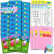 Peppa Pig Store Mini Party Favors Set for Kids - Bundle with 24 Mini Peppa Pig Grab n Go Play Packs with Coloring Pages, Stickers and More (Peppa Pig Birthday Party Supplies)