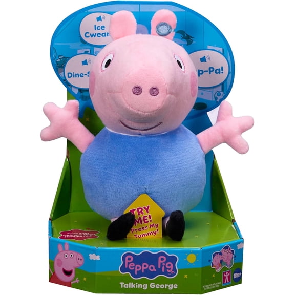 Peppa Pig Talking George Plush Toy With Speech & Sound Effects