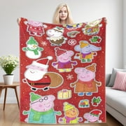 Peppa Pig Throw Blankets Girls Gift Birthday Christmas 50 X 60 in Present Bedroom for Kids Teens Boys