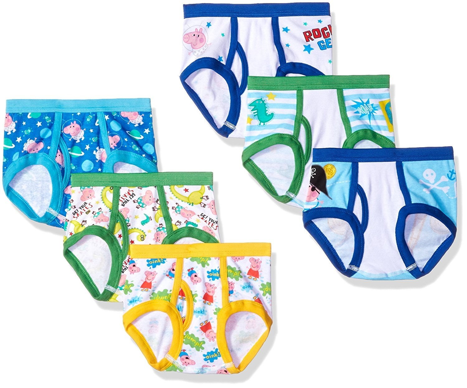 Peppa Pig Toddler Boys Peppa Brief, 7 Pieces