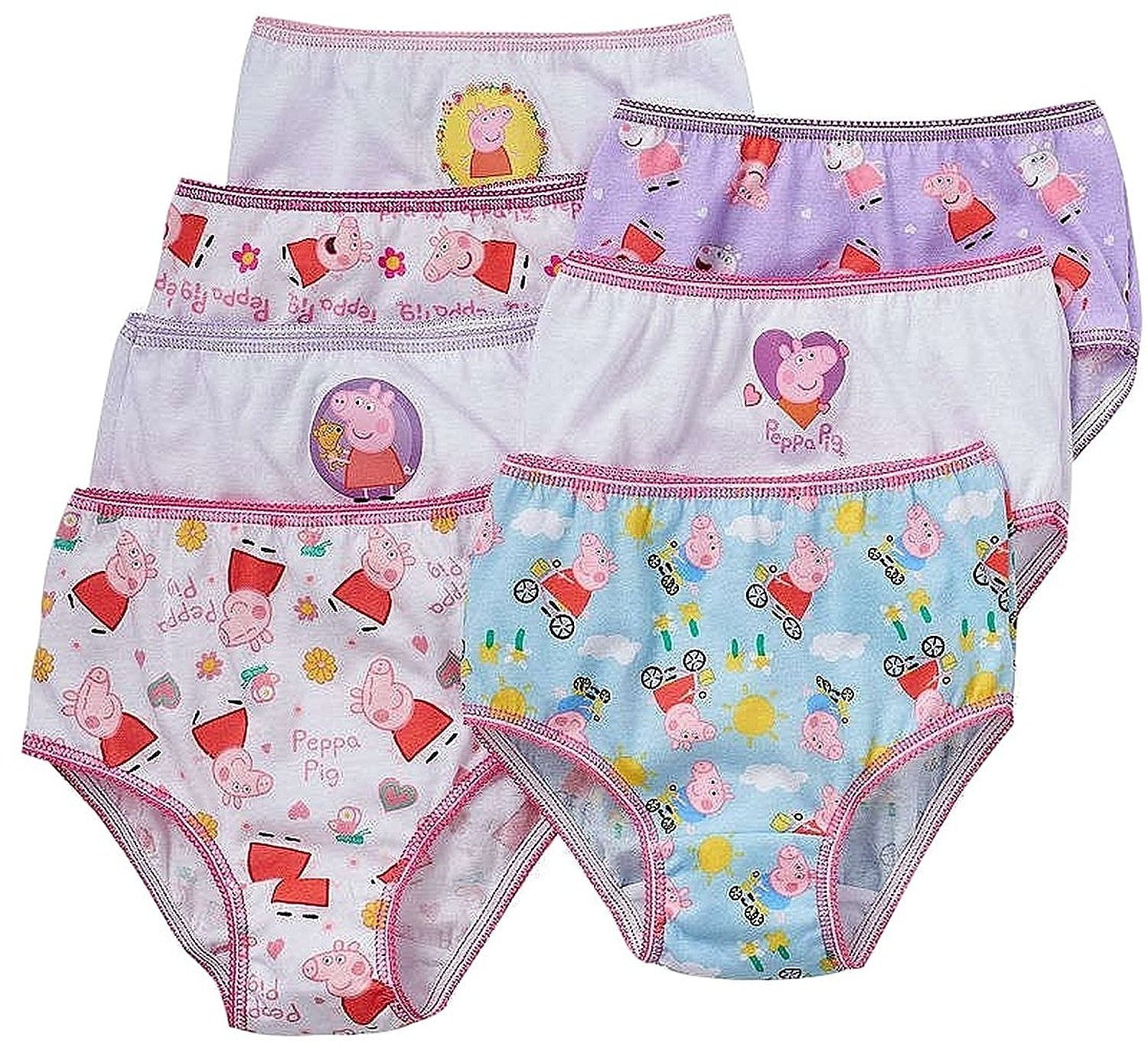 Peppa Pig Girls Underwear 5 Pack Multicolored Size 4 