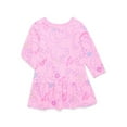 thumbnail image 1 of Peppa Pig Toddler Girl Long Sleeve Drop Waist All Over Print Dress, Sizes 12M-5T, 1 of 10