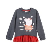 Peppa Pig Toddler Girls Contrast Hem Top