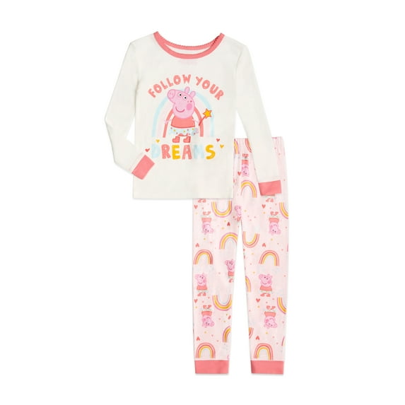 Peppa Pig Toddler Girls Cotton Sleepwear, Sizes 2T-5T