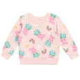 thumbnail image 1 of Peppa Pig Toddler Girls French Terry Sweatshirt Pink 2T, 1 of 4