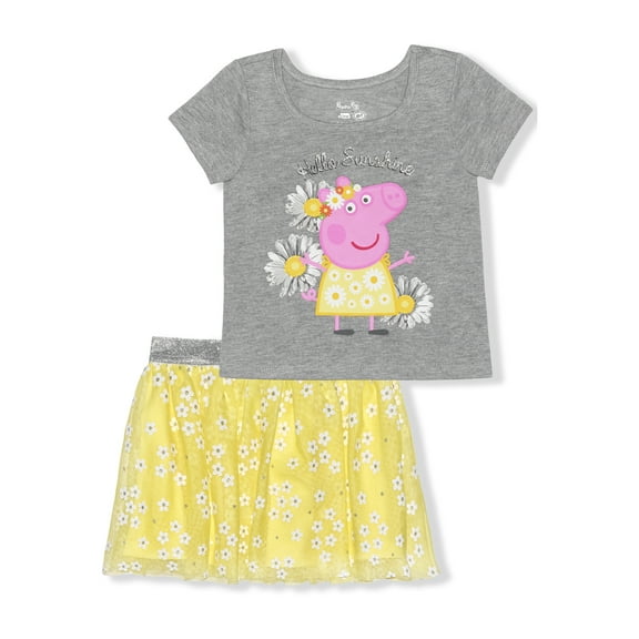 Peppa Pig Toddler Girls' Skirt Set, 12M-5T