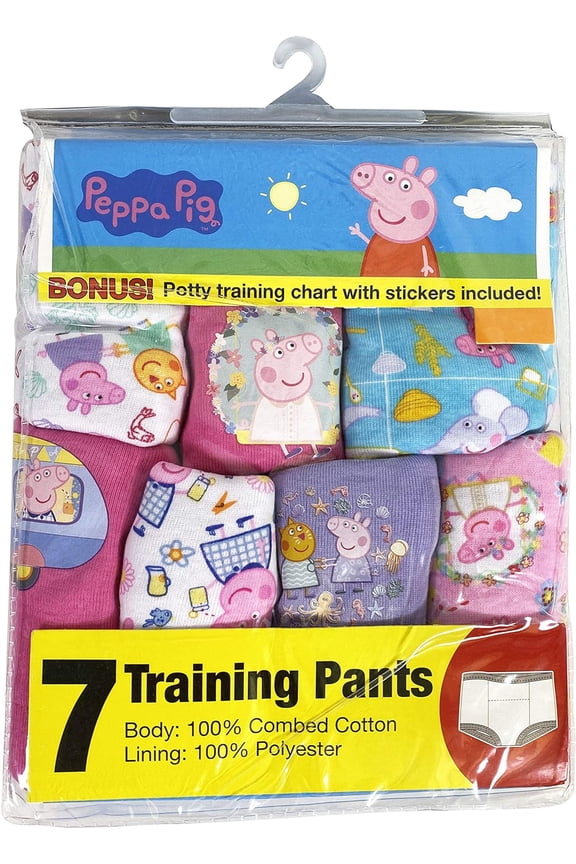 Toddler Girls Training Pants, 7-Pack
