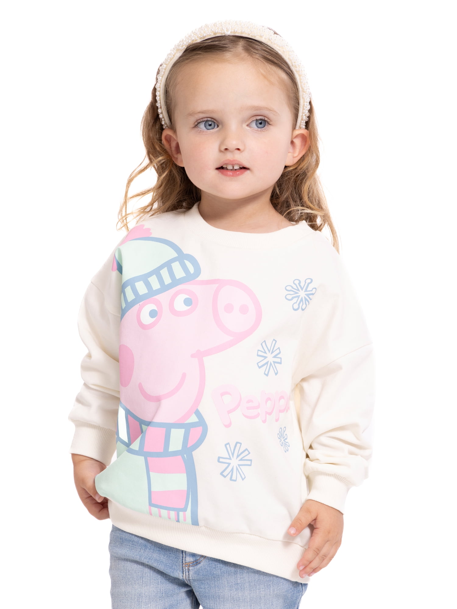Peppa Pig Toddler Boys and Girls Graphic Sweatshirt, Sizes 12M-5T
