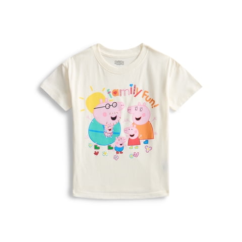 Peppa Pig Toddler Graphic Crewneck Tee with Short Sleeves, Sizes 12M-5T