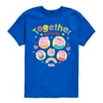 thumbnail image 1 of Peppa Pig - Together Forever - Kids Youth Short Sleeve Graphic T-Shirt, 1 of 4