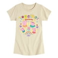 thumbnail image 1 of Peppa Pig - Together Forever - Toddler and Youth Girls Fitted Short Sleeve Graphic T-Shirt, 1 of 4