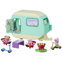 Peppa Pig Toys Peppa's Caravan Playset with 3 Figures, Preschool Toys for Ages 3+