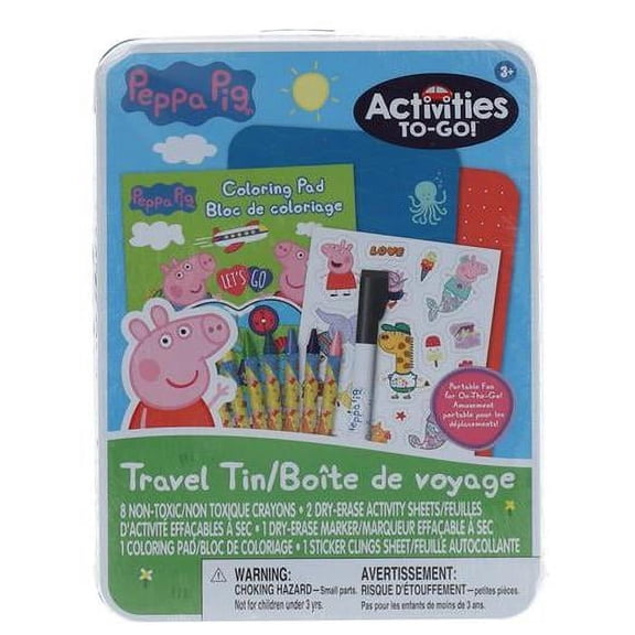 Peppa Pig Travel Tin Activities To-Go!