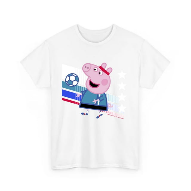 Peppa Pig Uk Soccer Colors Shirt Gift Black Unisex TShirt