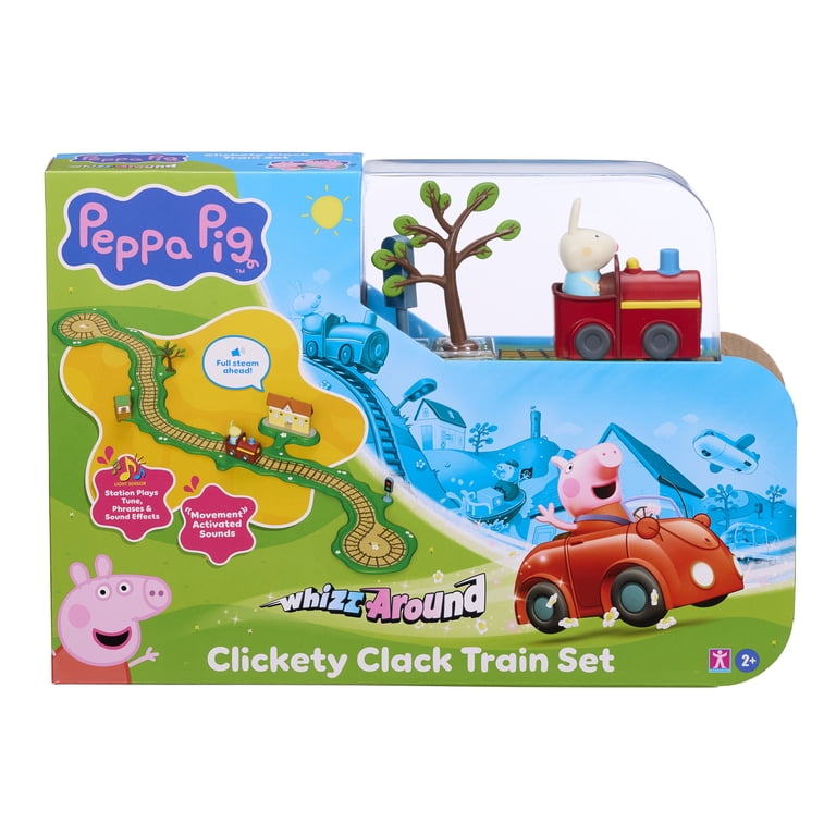 Peppa Pig Whizz Around Clickety Clack Train Set Motorized Vehicles