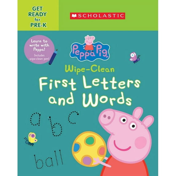 Peppa Pig: Wipe-Clean First Letters and Words (Paperback)