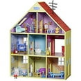thumbnail image 1 of Peppa Pig Wooden Deluxe Playhouse Toy Set  8 Rooms, 2 Figures & 29 Accessories, 1 of 9