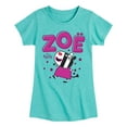 thumbnail image 1 of Peppa Pig - Zoe Zebra - Girls Toddler And Youth Fitted Short Sleeve Tee, 1 of 5