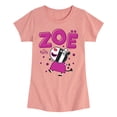 thumbnail image 1 of Peppa Pig - Zoe Zebra - Girls Toddler And Youth Fitted Short Sleeve Tee, 1 of 5