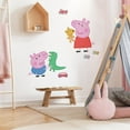 thumbnail image 1 of Peppa Pig and George Playtime Giant Wall Decals, 1 of 7