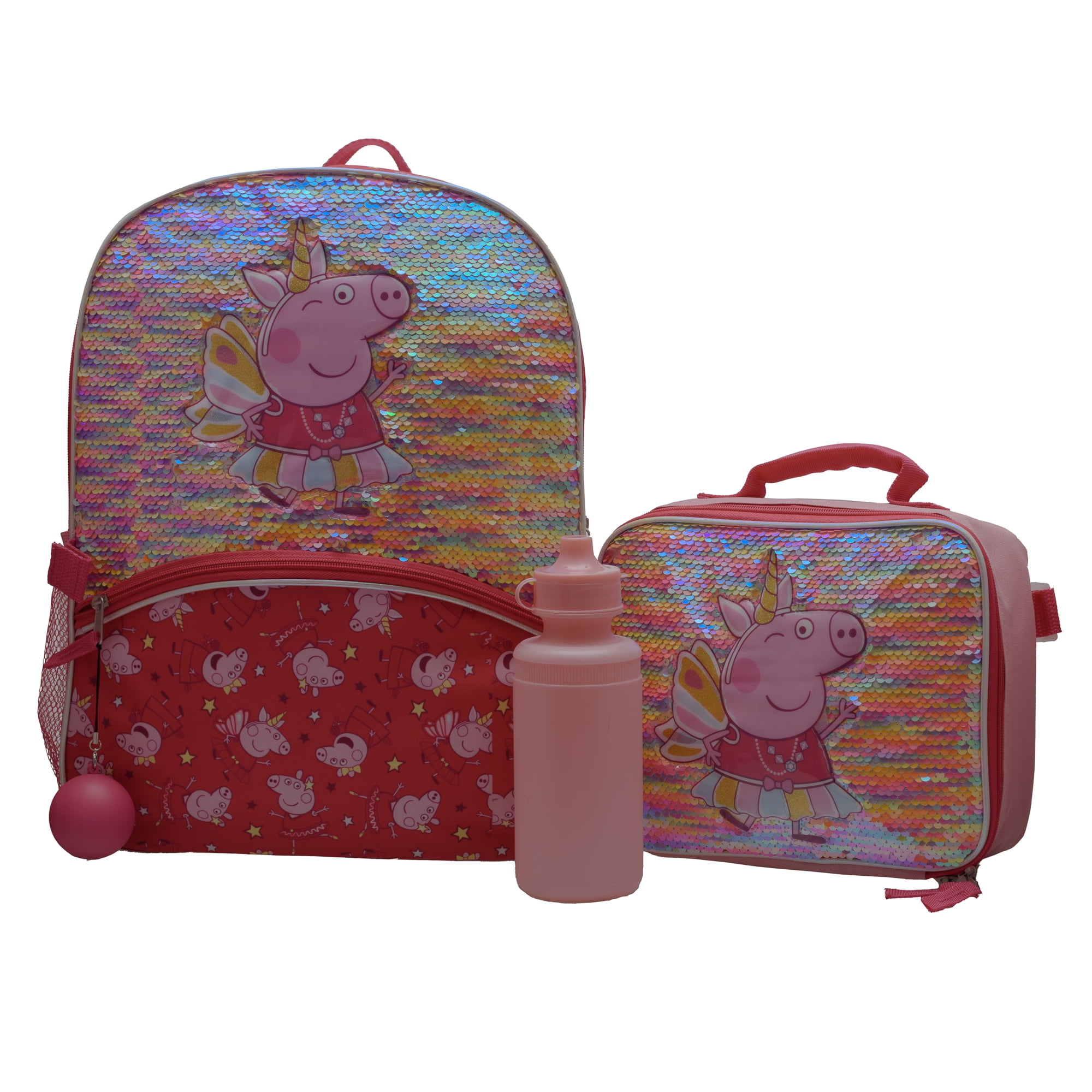 【新品未使用】Peppa Pigバックパックとランチバッグ スクールセット 5点 Amazon.co.jp: Peppa Pig ガールズ 5ピース バックパックと