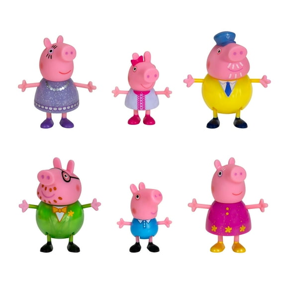 Peppa Pig's Fancy Family 6 Figure Pack